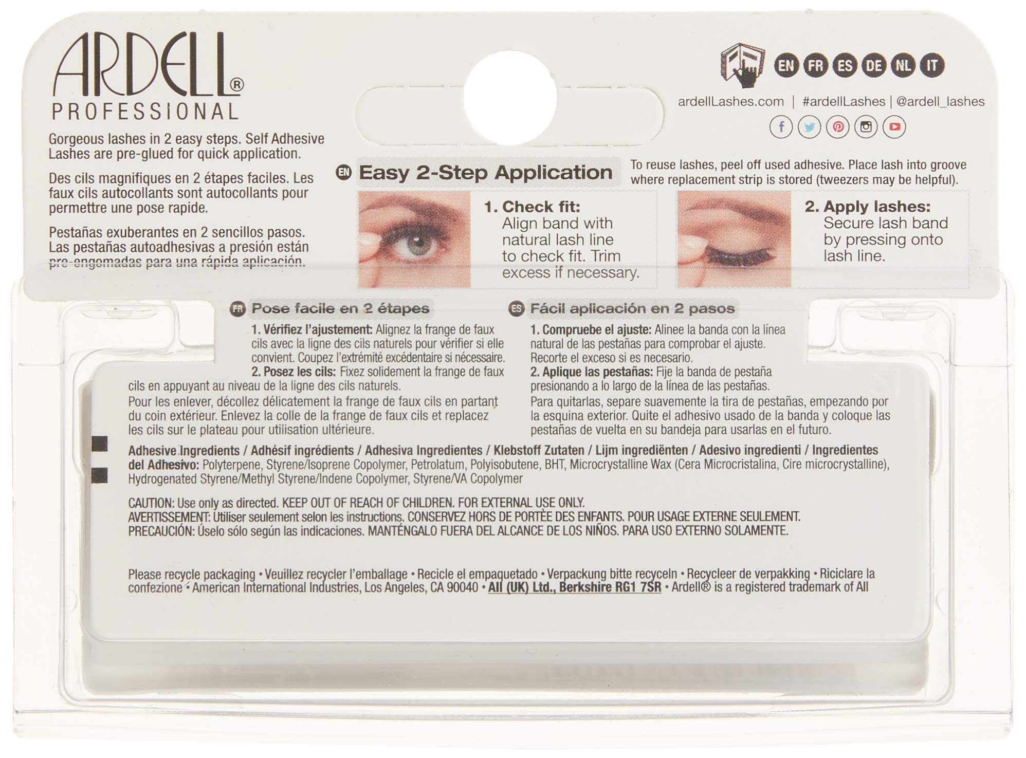 ardell-self-adhesive-105s-faux-cils-auto-adh-sifs-sans-colle-effet-naturel-noir image 2