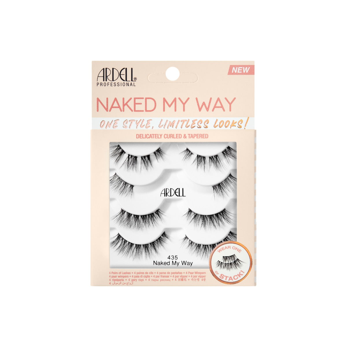 ardell-naked-my-way-435-coffret-4-paires-de-faux-cils-modulables-bandes-compl-te image 1