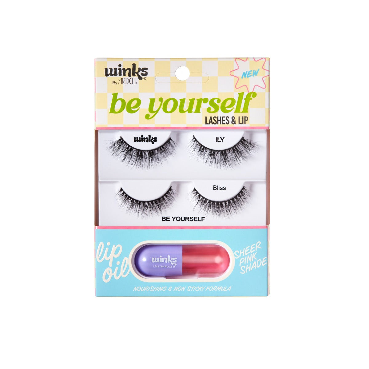 ardell-winks-be-yourself-lashes-lip-kit-kit-2-paires-de-cils-ily-bliss-et-lip-oi image 1
