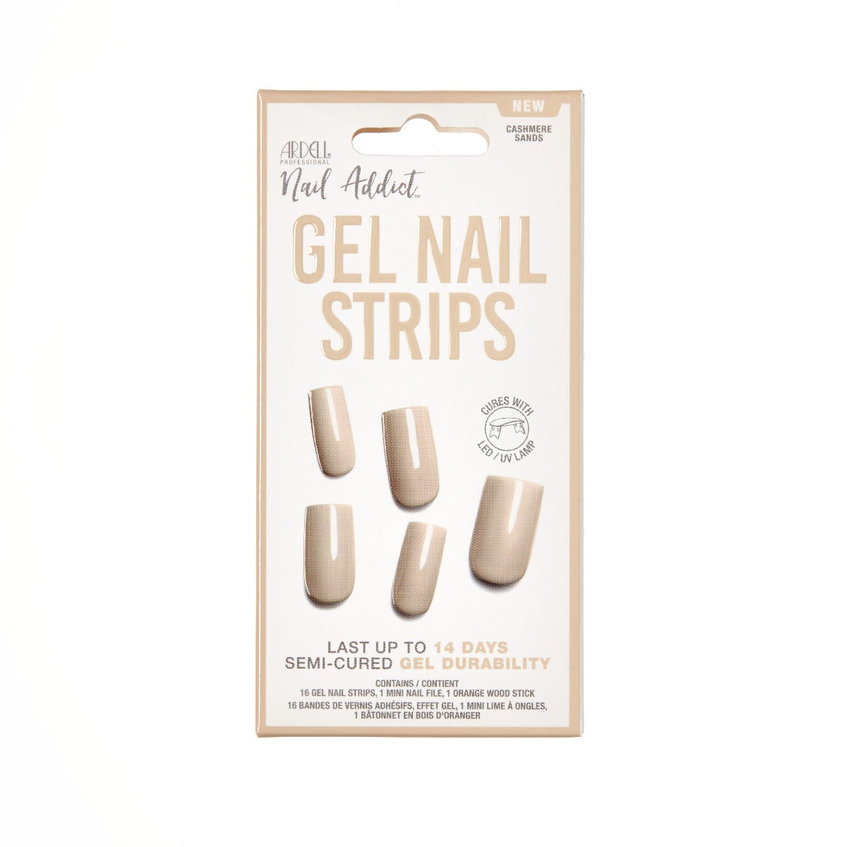 ardell-nail-addict-gel-nail-strips-cashmere-sands-bandes-de-semi-permanent-cure- image 1