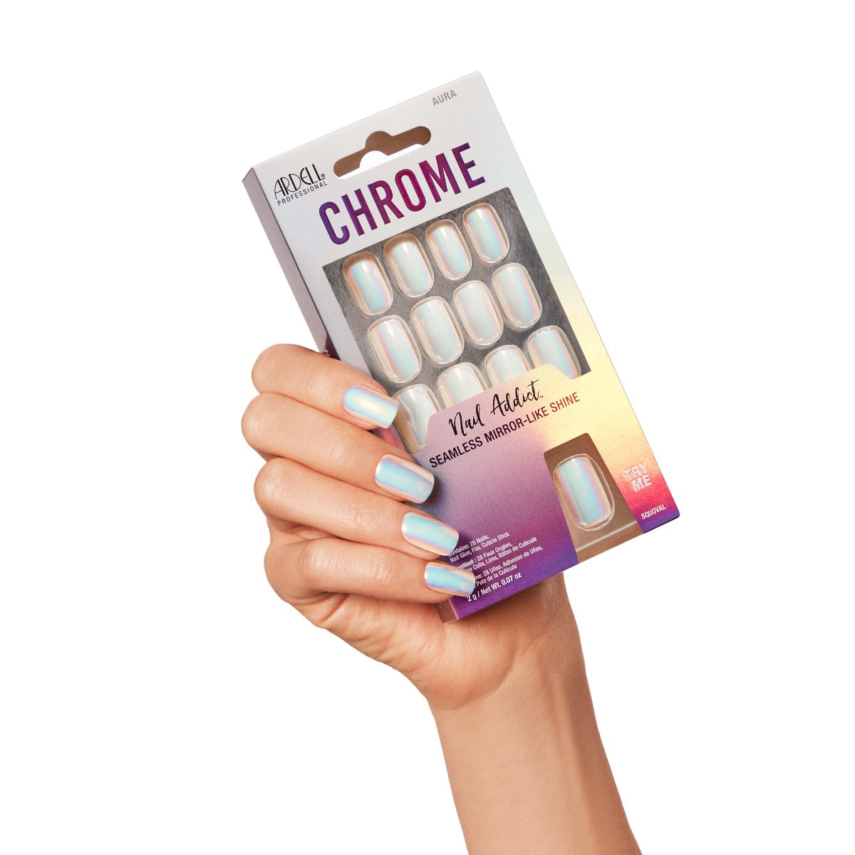 ardell-nail-addict-chrome-aura-faux-ongles-press-on-carr-court-effet-chrome-opal image 6