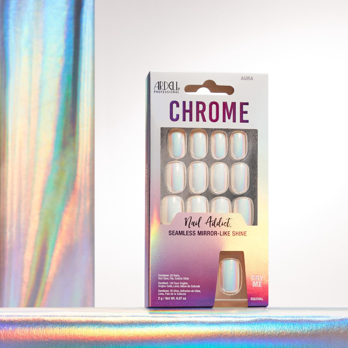 ardell-nail-addict-chrome-aura-faux-ongles-press-on-carr-court-effet-chrome-opal image 5