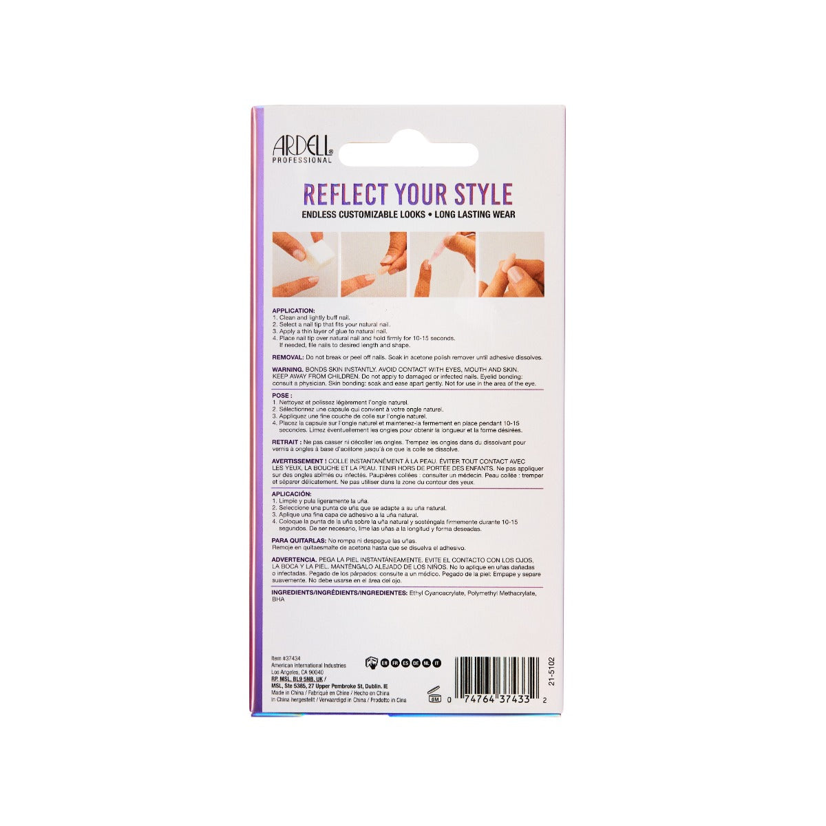 ardell-nail-addict-chrome-moon-faux-ongles-press-on-carr-s-courts-finition-chrom image 3