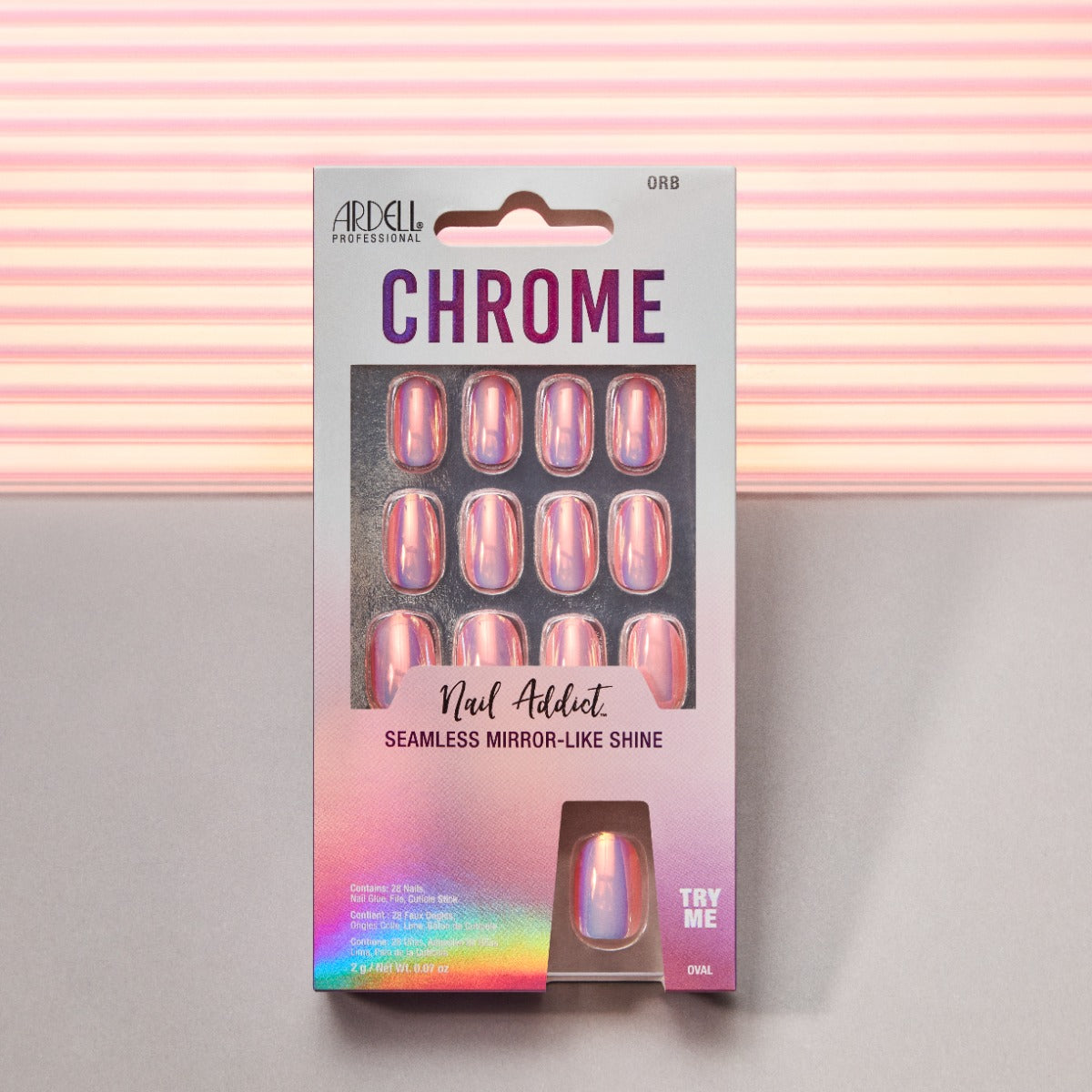 ardell-nail-addict-chrome-orb-kit-faux-ongles-press-on-short-round-finition-chro image 5