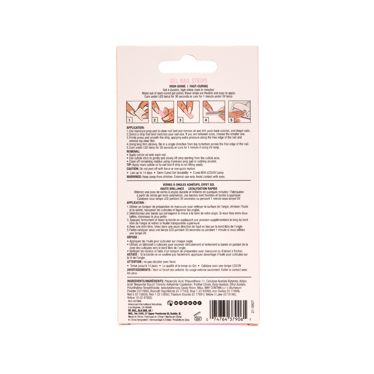 ardell-nail-addict-bandes-de-gel-semi-catalys-blushing-bride-16-bandes image 4