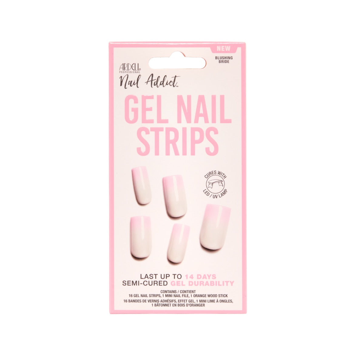 ardell-nail-addict-bandes-de-gel-semi-catalys-blushing-bride-16-bandes image 1