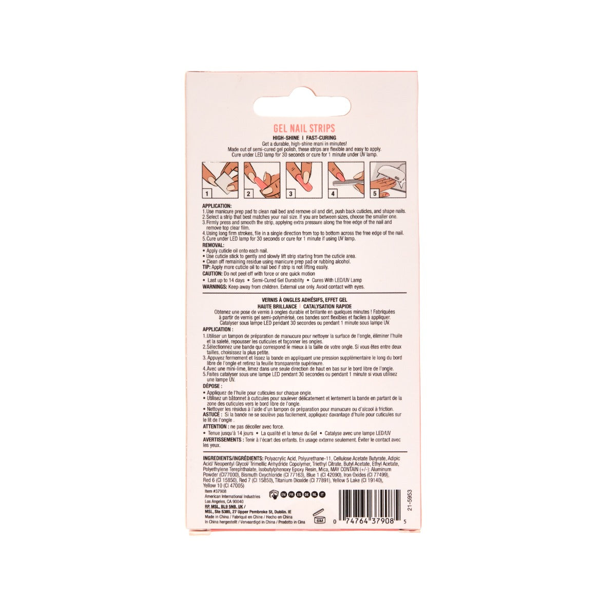 ardell-nail-addict-gel-nail-strips-bandes-de-vernis-semi-permanent-cherry-blosso image 4