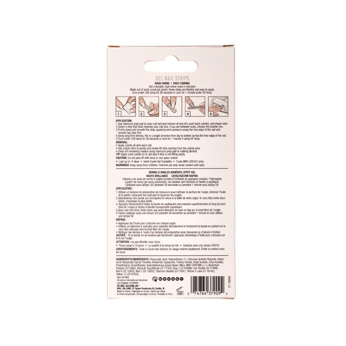 ardell-nail-addict-gel-nail-strips-bandes-gel-semi-cur-es-teinte-blanc-16-bandes image 4