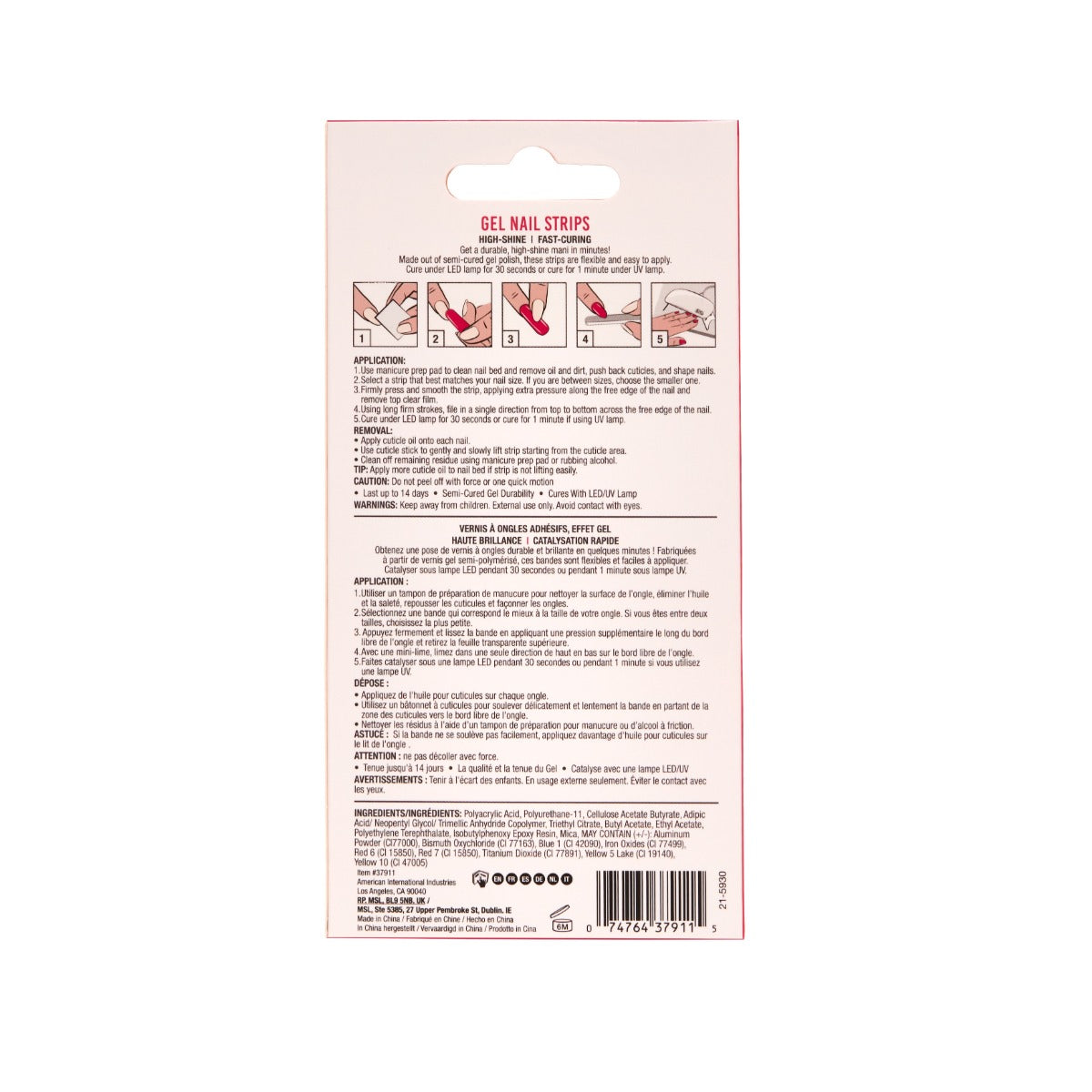 ardell-nail-addict-gel-nail-strips-bandes-de-vernis-semi-permanent-rouge-16-band image 4