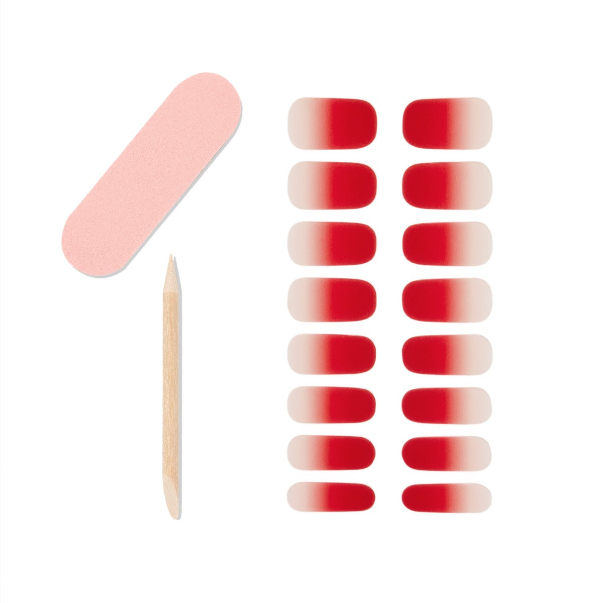 ardell-nail-addict-gel-nail-strips-bandes-de-vernis-semi-permanent-rouge-16-band image 3
