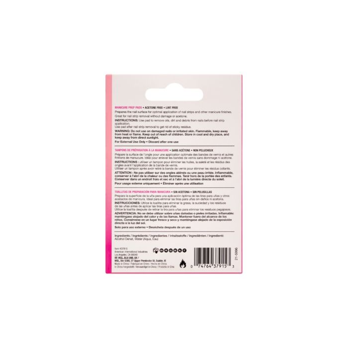 ardell-manicure-prep-pads-lingettes-de-pr-paration-et-d-graissage-des-ongles image 2
