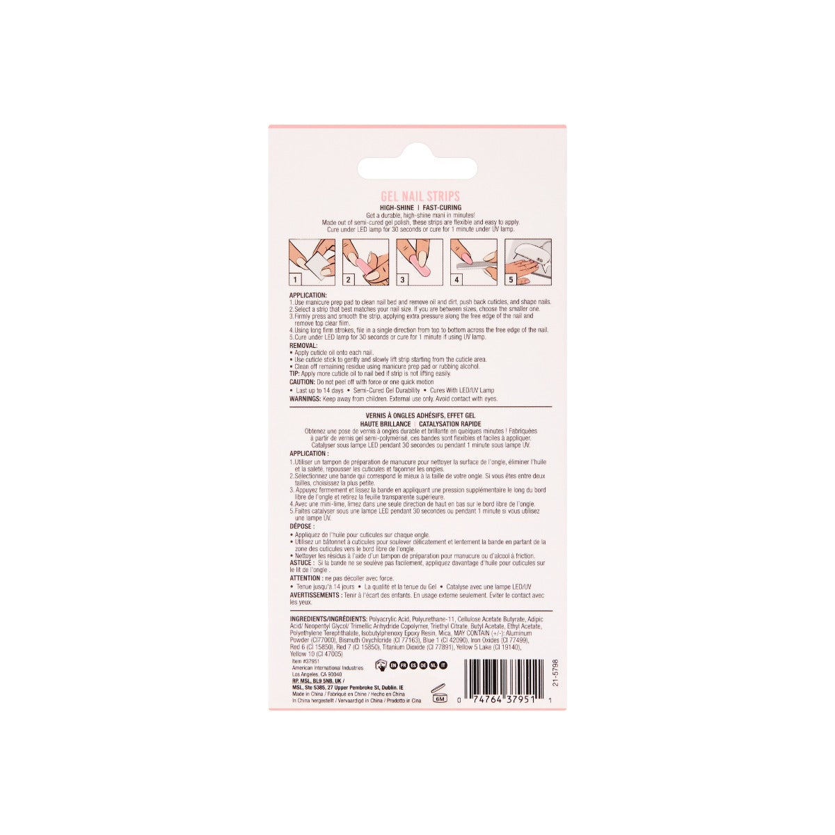 ardell-nail-addict-gel-nail-strips-bandes-gel-semi-cur-es-teinte-cupids-bow-16-b image 4