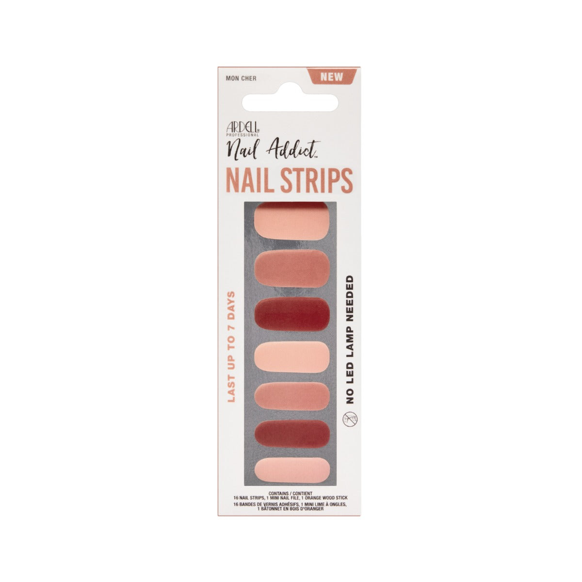 ardell-nail-addict-nail-strips-mon-cher-bandes-de-vernis-haute-brillance-manucur image 1