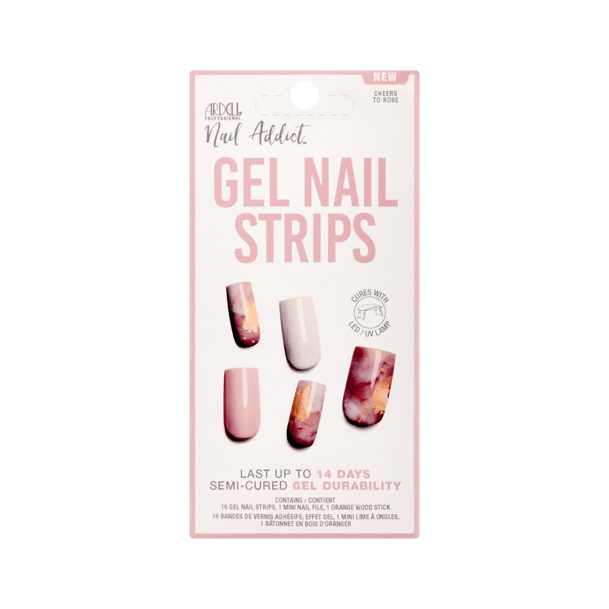 ardell-nail-addict-gel-nail-strips-cheers-to-ros-manucure-semi-permanente-en-ban image 1