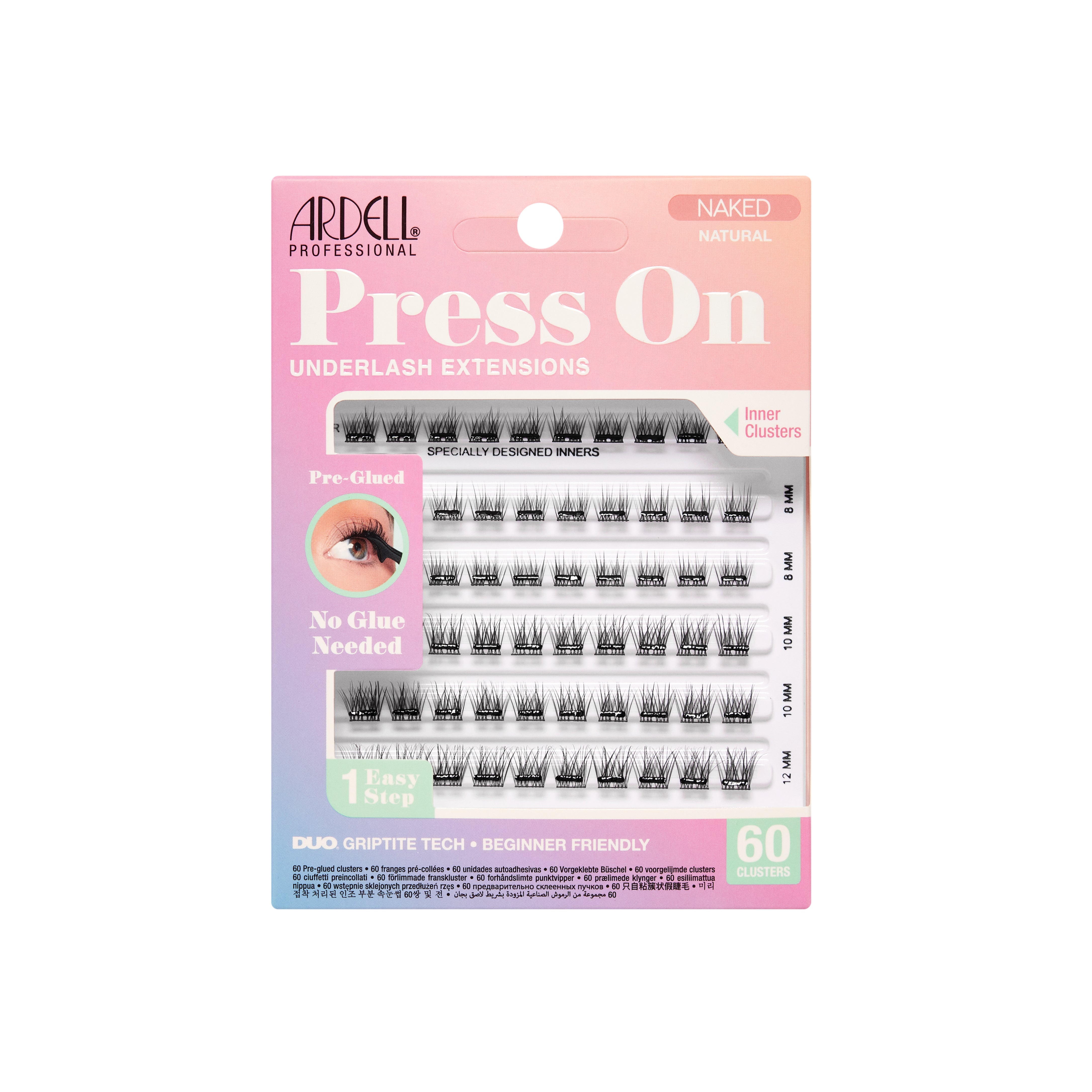 ardell-press-on-naked-natural-60-pcs-clusters-pr-coll-s-sous-cils-en-4-longueurs image 1