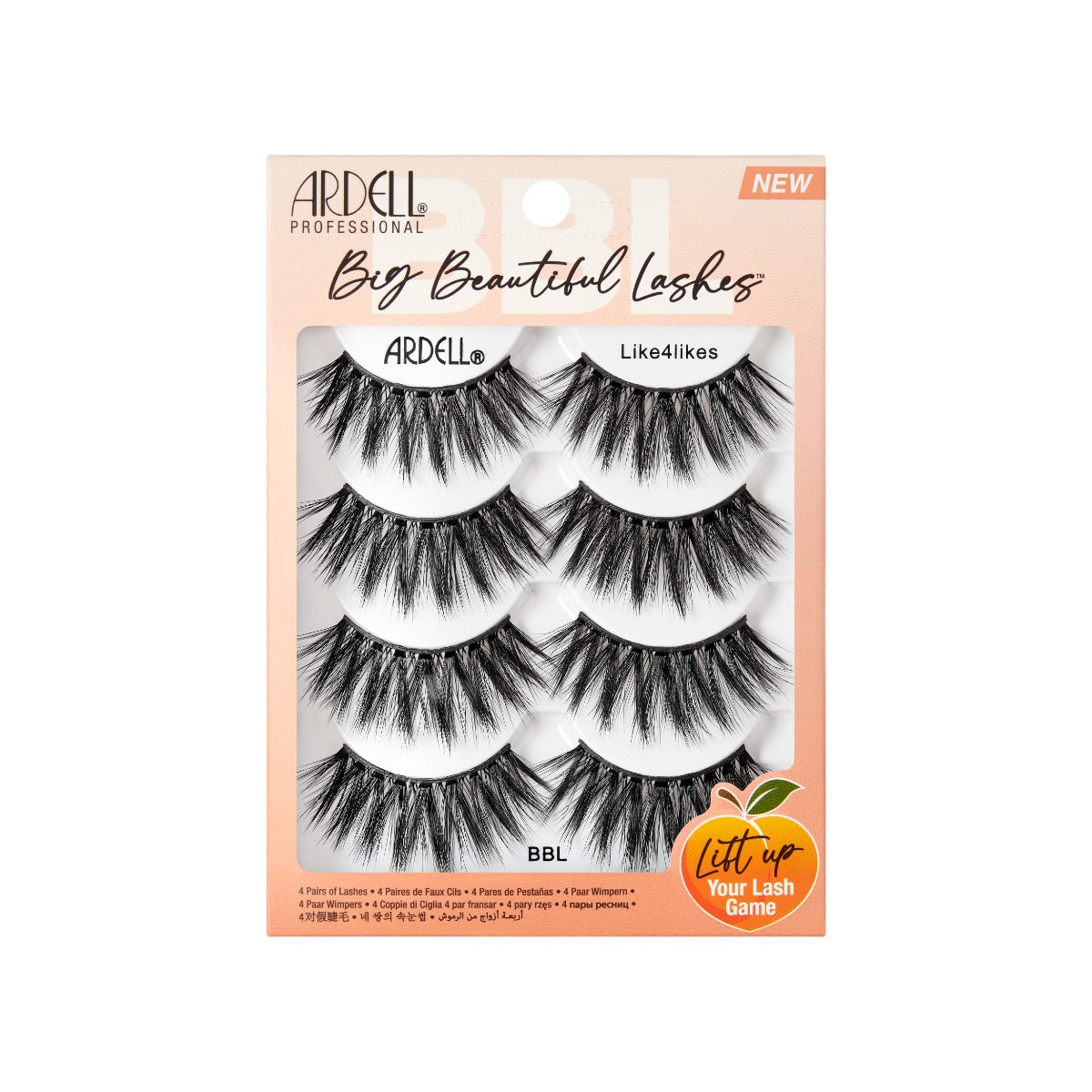 ardell-big-beautiful-lashes-like4likes-4-paires-de-faux-cils-volume-flared-20-mm image 1