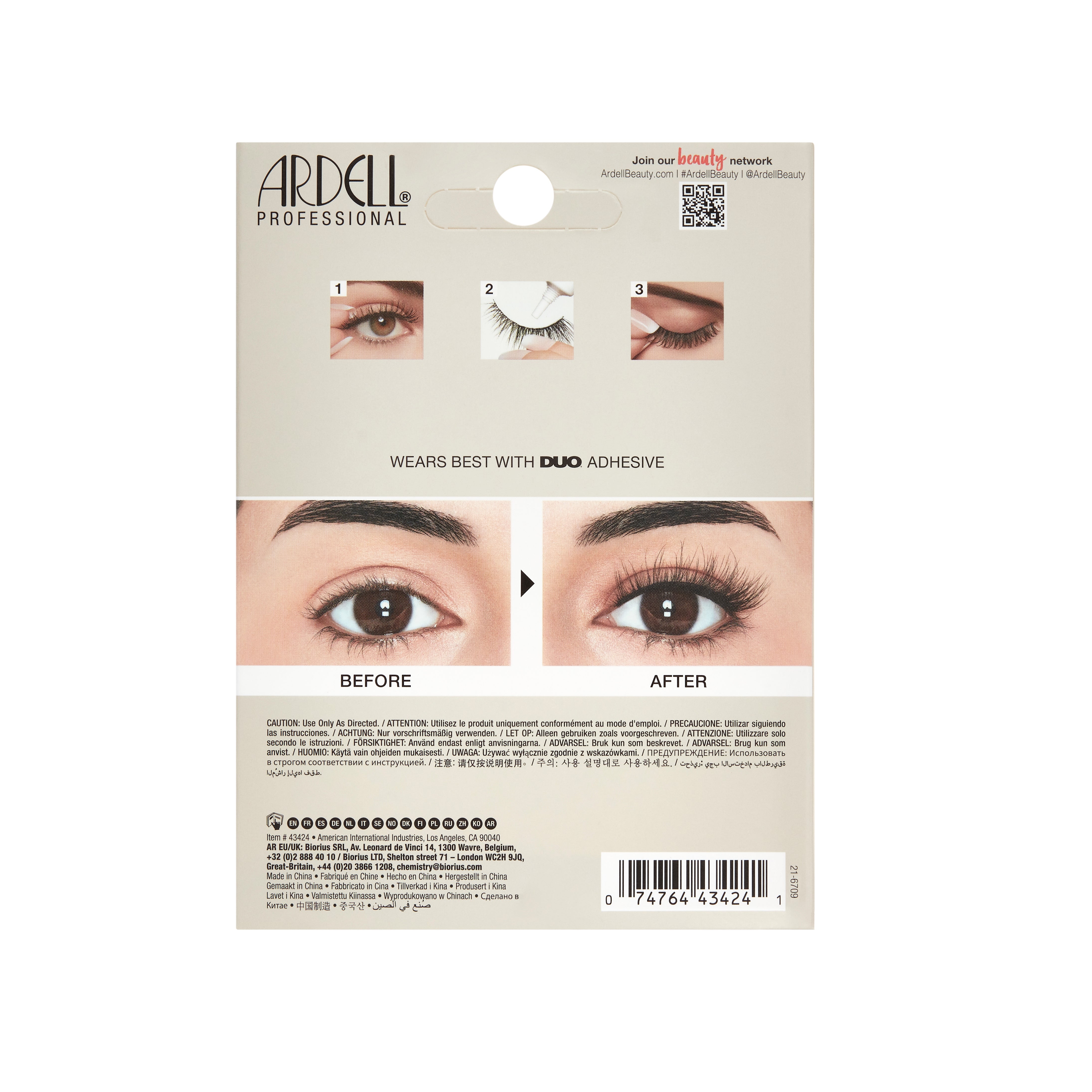 ardell-fauxmink-flutter-821-faux-cils-bandes-effet-ventail-flou-4-paires image 2