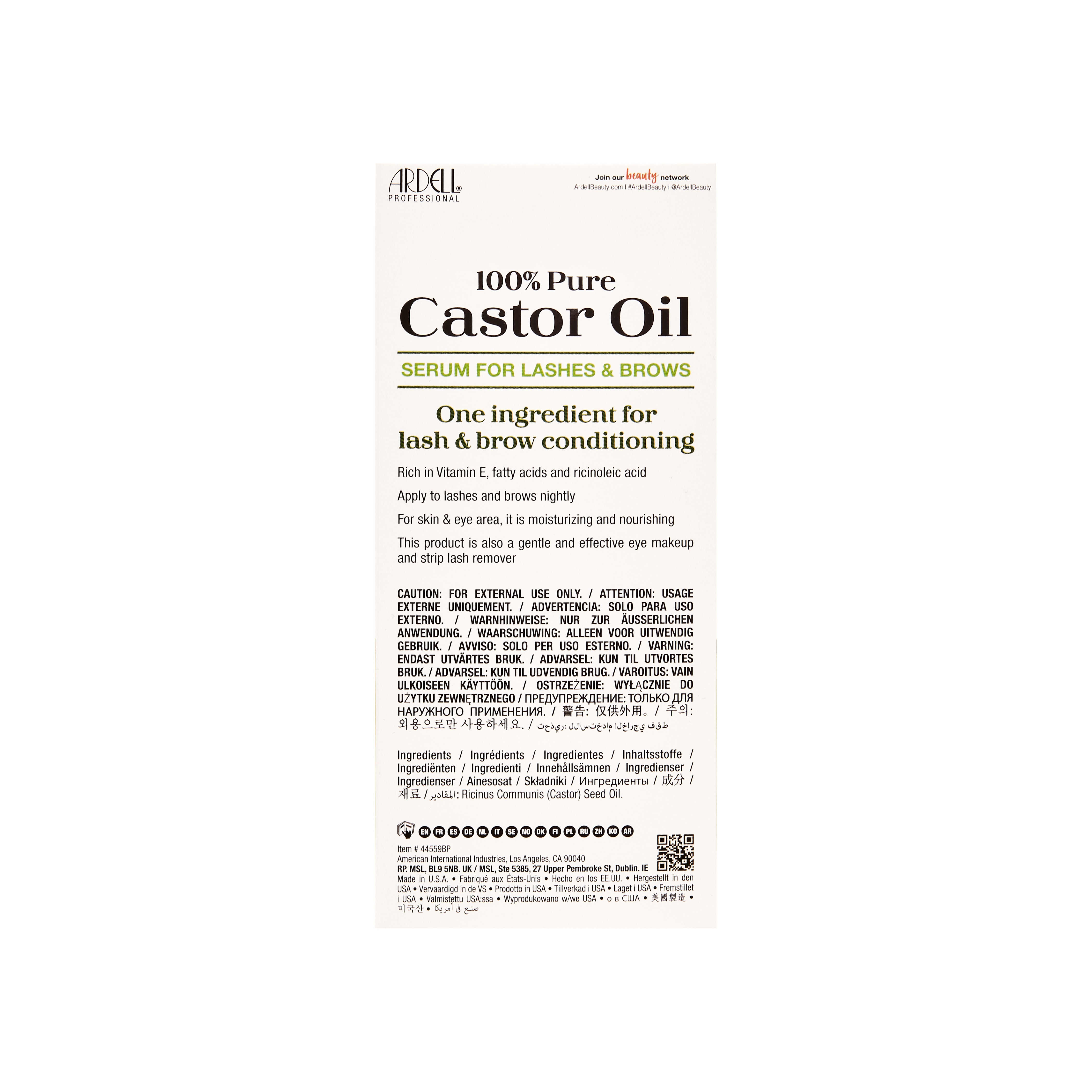 ardell-100-pure-castor-oil-serum-s-rum-huile-de-ricin-pure-cold-pressed-pour-cil image 3