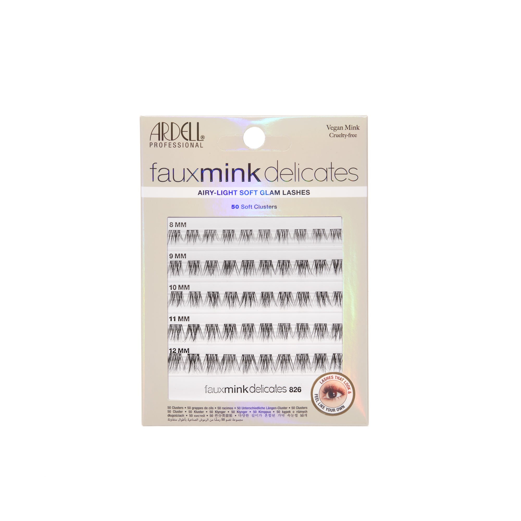 ardell-fauxmink-delicates-826-50-clusters-longueurs-mixtes-8-12-mm-effet-soft-gl image 1