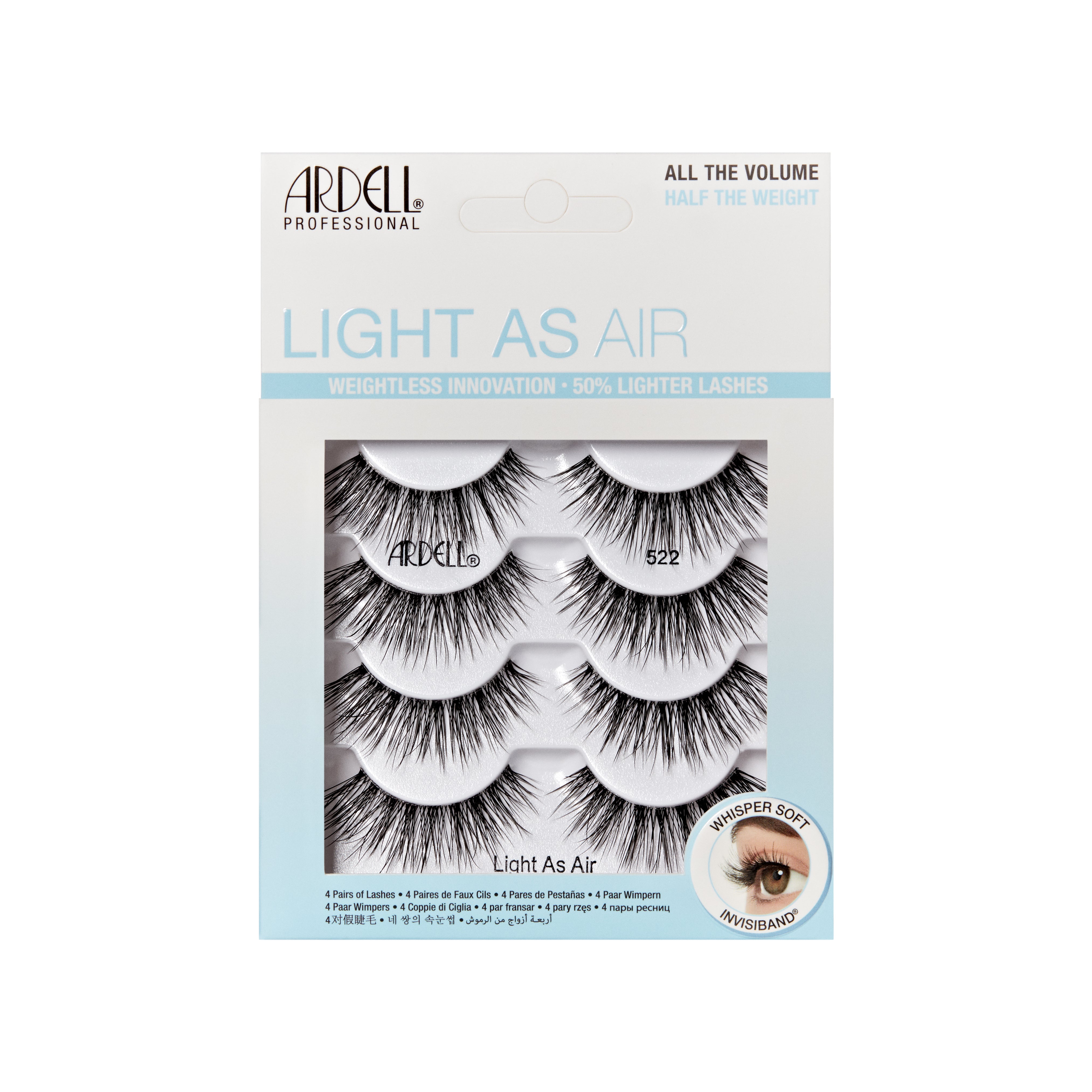 ardell-light-as-air-522-faux-cils-ultra-l-gers-lot-de-4-paires image 1