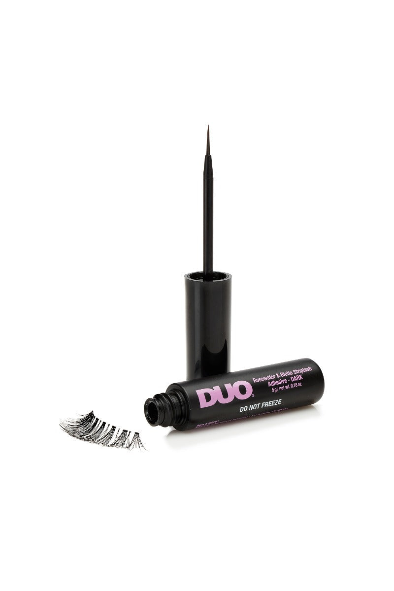 duo-rosewater-biotin-striplash-adhesive-dark-colle-pour-faux-cils-noire-nourriss image 2