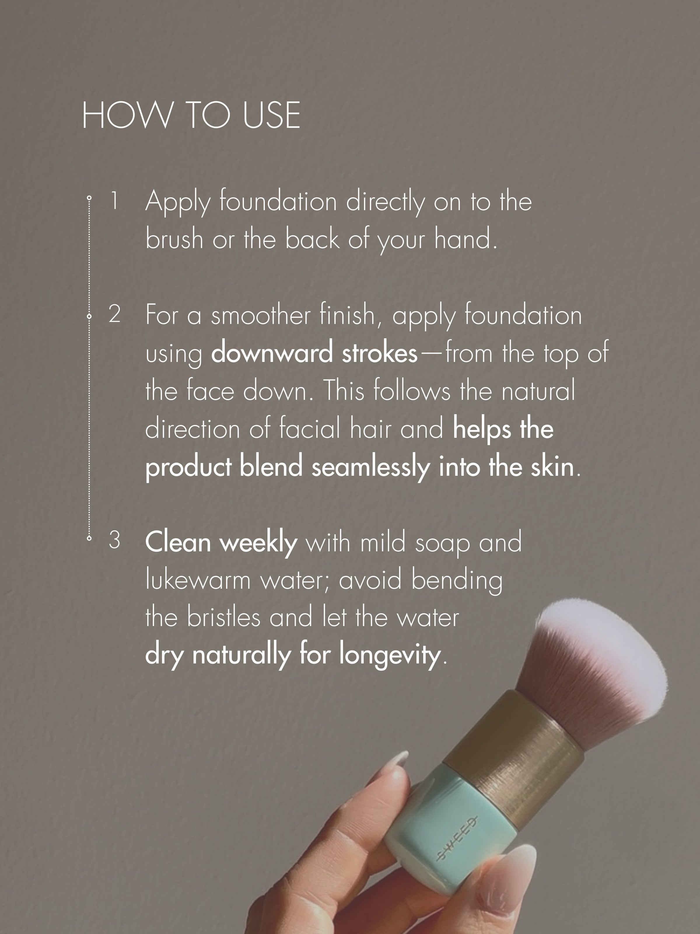 sweed-foundation-brush-pinceau-fond-de-teint-arrondi-poils-vegan-ultra-doux-fini image 3